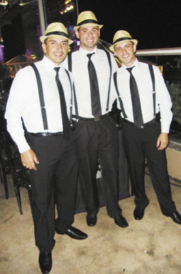 Bartenders: Eduardo Moraes, Vinícius Rodrigues e Davi Dias, no Villa Ventura